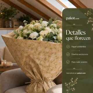 🌿 Papel Kraft Mimosas: Detalles que florecen

Un papel bonito, un estampado delicado y el cuidado con el que preparamos cada detalle pueden convertir cualquier momento en algo inolvidable.

Nuestro papel kraft de mimosas combina un diseño elegante y natural con una opción más sostenible para presentar regalos, flores y detalles especiales. Porque envolver también es una forma de decir: «He pensado en ti». 🤍

✨ Papel sostenible
✨ Diseños exclusivos
✨ Para cada ocasión

Descúbrelo en pakot.com

#Pakot #PapelDeRegalo #PapelKraft #PackagingSostenible #DetallesQueEnamoran #RegalosBonitos #DiseñosExclusivos #PackagingCreativo