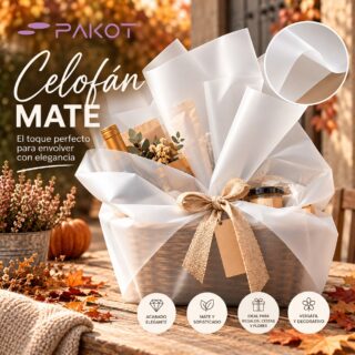 🍂🤎 EL OTOÑO SE ENVUELVE EN PEQUEÑOS DETALLES 🍁✨
El otoño tiene algo especial… Sus colores cálidos, sus texturas naturales y esa magia de convertir cualquier detalle en un regalo lleno de encanto. 🍂
En Pakot nos encanta esta época del año, y nuestro Celofán Mate es el aliado perfecto para crear presentaciones elegantes, delicadas y con un toque muy natural. 🤍
🎁 Ideal para envolver cestas de regalo, detalles especiales y crear presentaciones únicas.
✨ Su acabado mate aporta suavidad y sofisticación, mientras que su resistencia a la humedad ayuda a proteger cada creación.
Porque a veces, la belleza está en cómo envolvemos lo que regalamos. 🤎
🍁 Dale un aire otoñal a tus regalos con Pakot.
🛍️ Descúbrelo en Pakot
#Pakot #CelofanMate #PackagingBonito #PackagingCreativo #Otoño2026 #EnvoltoriosOriginales #CestasDeRegalo #PapelCelofan #IdeasParaRegalar #PackagingElegante #DetallesQueEnamoran #EmbalajeCreativo