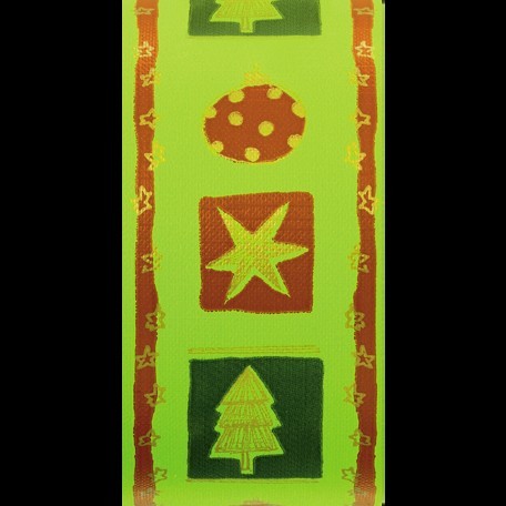 1440-Rollo-Cinta-Polipropileno-Navidad Rollo Cinta Polipropileno Navidad Verde - 50mm x 50m - Imagen 1