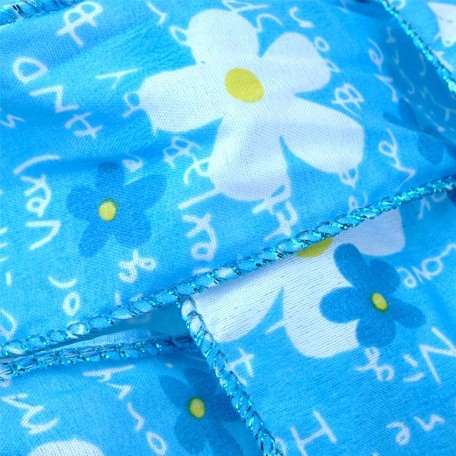 1508-Rollo-Cinta-Textil-FlorLetra Rollo Cinta Textil Flor/Letras Azul - 60mm x 20m - Imagen 1