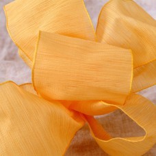 Cinta Textil Amarillo con Alambre - 68mm X 20m