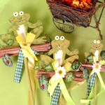 Picks ranas madera decorativas (12 u.)